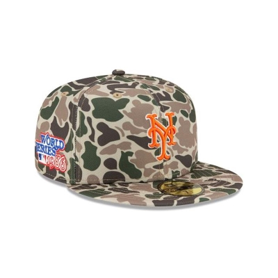 Sapca New Era New York Mets MLB Duck Camo 59FIFTY Fitted - Verzi